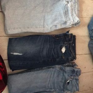 Three pairs of jeans. Middle-0 Right-2 left-6